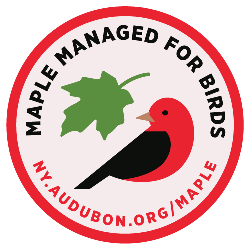Logo: maple managed for the birds.  ​